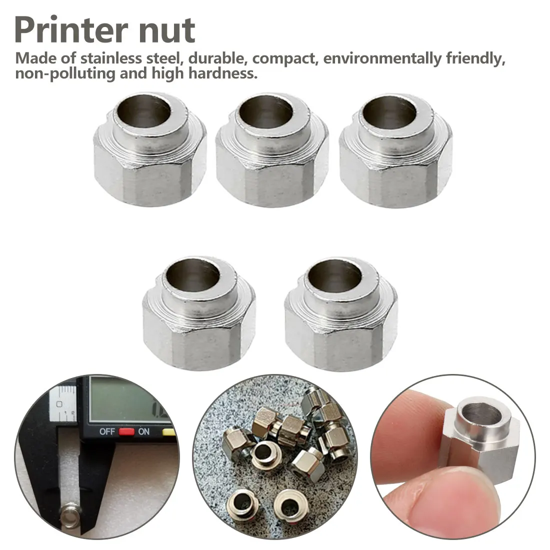 

Centrifugal Hexagonal Iron Column 5mm Screw Nut Bore Eccentric Spacers for V Wheel Aluminium Extrusion 3D Printer Parts 10PCS