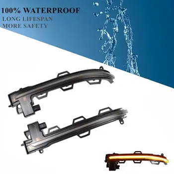 

Smoked Side Mirror Sequential Turn Signal Light For BMW X3 F25 X4 F26 X5 F15 X6 F16 2014-2018 LED Dynamic Turn Signal Light 12v