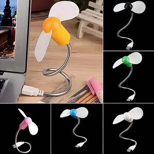

1Pc Cute Flexible USB Mini Cooling Fan Cooler for Laptop Desktop PC Computer