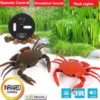 Smart Intelligent RC Robot crab Toy With eye flash light simulation sound crab Model Toy high simulation crab design classic toy 1