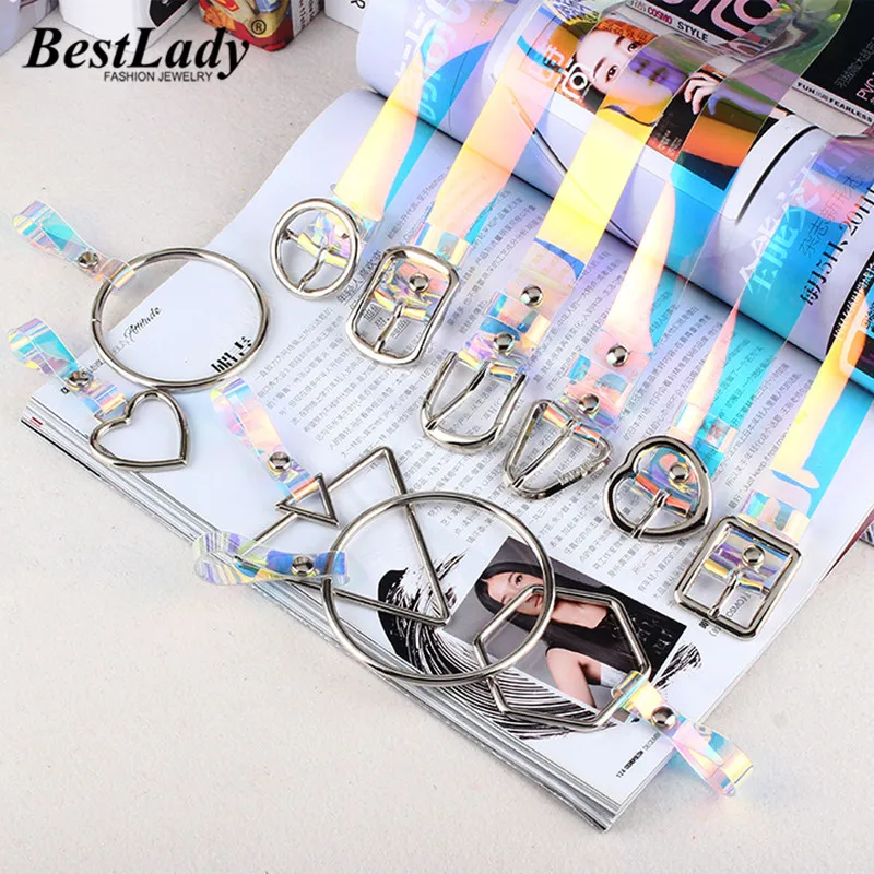 

Best lady Bohemian Rainbow Belt for Women New Punk Extra Charm Unique Party Belts Belly Chain Wedding Gifts Pin Buckle Wholesale