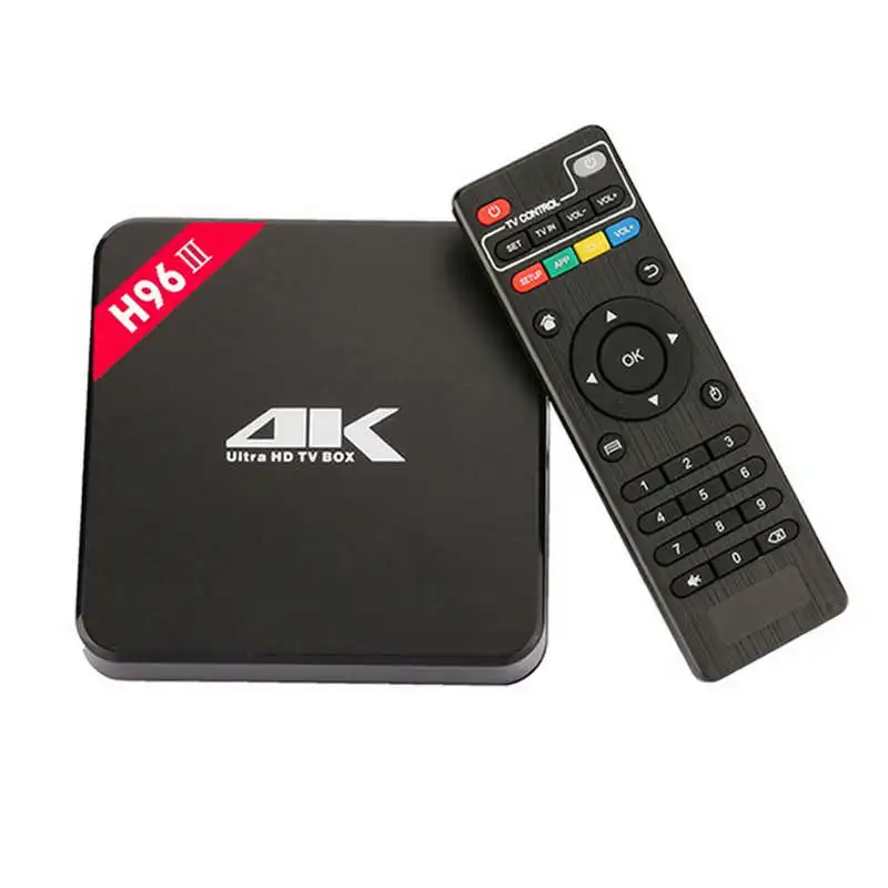 HOT-H96-Iii Android 7,1 Smart Tv Box Amlogic Rk3328 четырехъядерный Wifi 2,4G 4K видео медиаплеер для Netflix Youtube H962 телеприставка B
