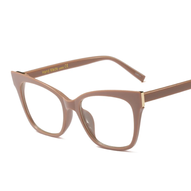 Zilead женские негабаритные очки оправа кошачьи глаза оптические сеточки для женщин и мужчин простые очки с сумкой унисекс