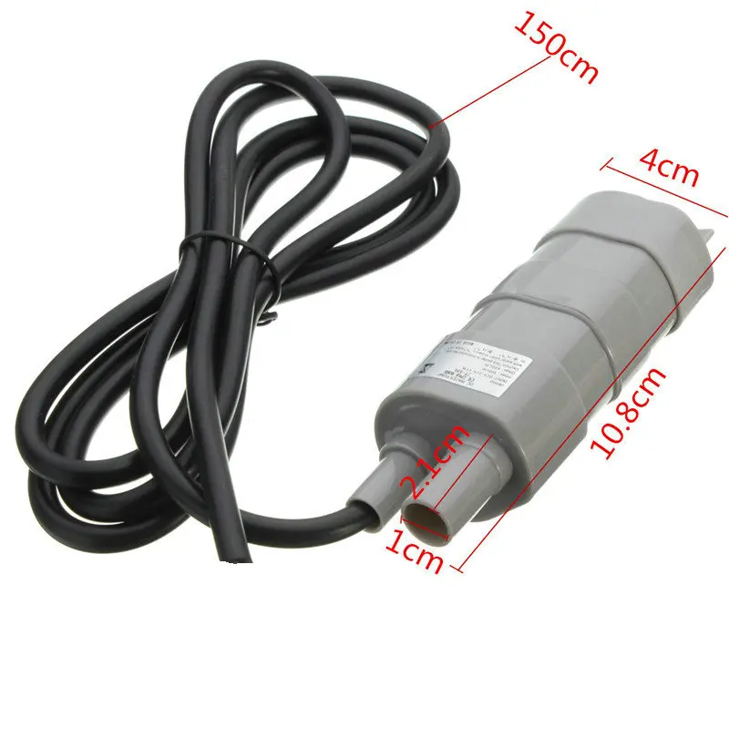 DC 12V Мини погружной мотор щетка водяной насос для сада фонтан аквариум Насосная головка