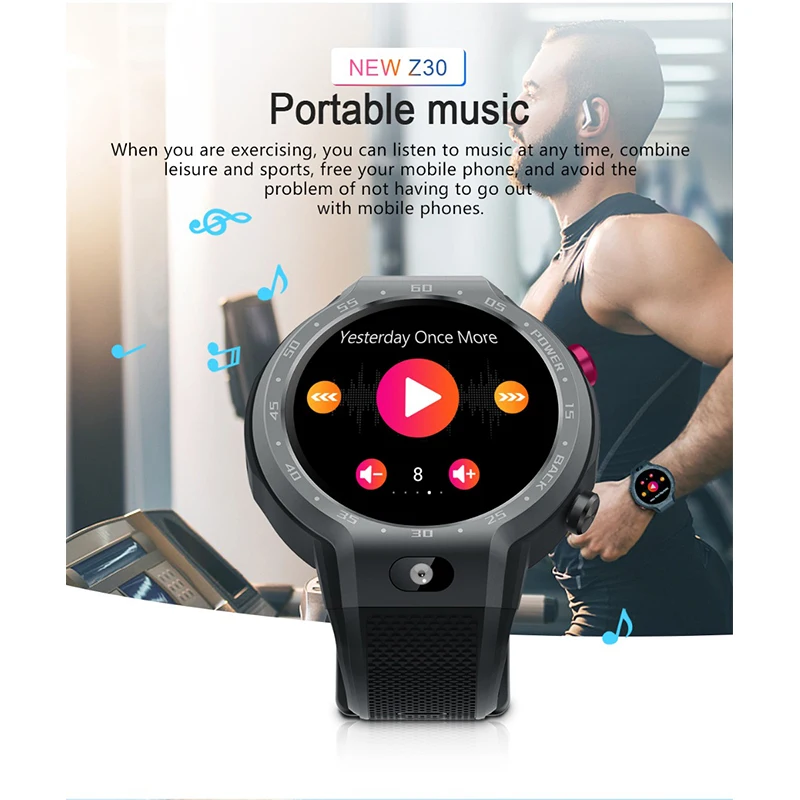 GEJIAN Новые 4G Смарт-часы Android 7,1 5MP двойная система Поддержка gps wifi Модные мужские и женские умные спортивные часы