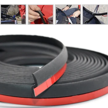 

Adhesive Car Door Seal Strip Z Shape Weather Strip for Car Door Soundproofing Seal Noise Insulation Weatherstrip Sealing Rubber