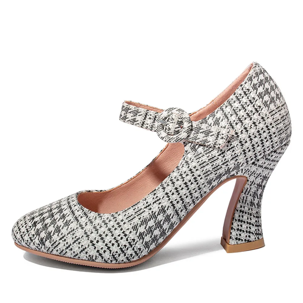 

DORATASIA Plus Size 34-45 Brand New Mary Janes Girl Shallow Thick High Heels Pumps Pumps Women 2020 Party Sexy Shoes Woman