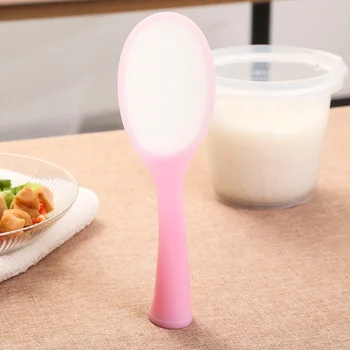 

Japan Imported Creative Meal Spoon Non Sticky Vertical Stand Rice Scoop Soup Sauce Ladle Plastic PP Kitchen Tool