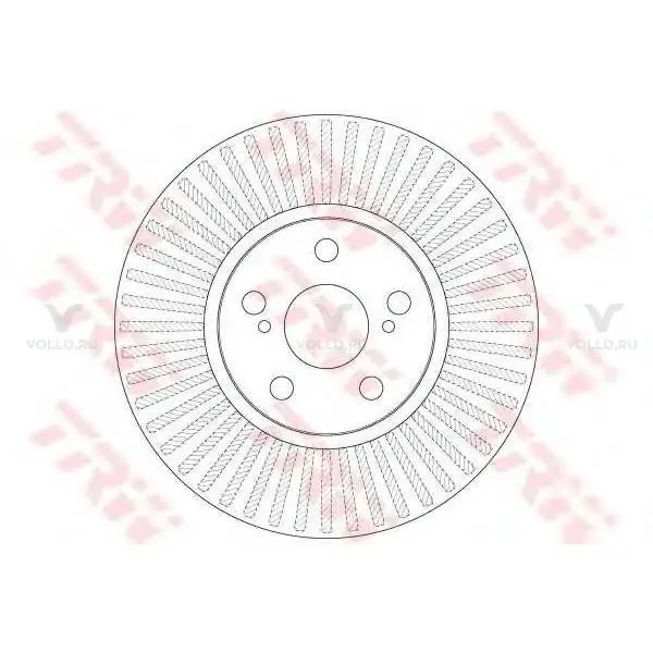 Диск тормозной TOYOTA: URBAN CRUISER 1.33/1.4 D-4D/1.4 D-4D 4WD 07-, VERSU SU1.33/1.4 D4-D 10