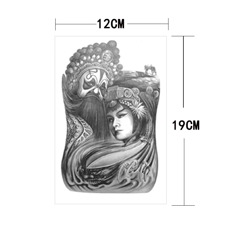 Крестовая Татуировка переводная рука теленка Временная водостойкая картина тела Мужская и женская тату-наклейка