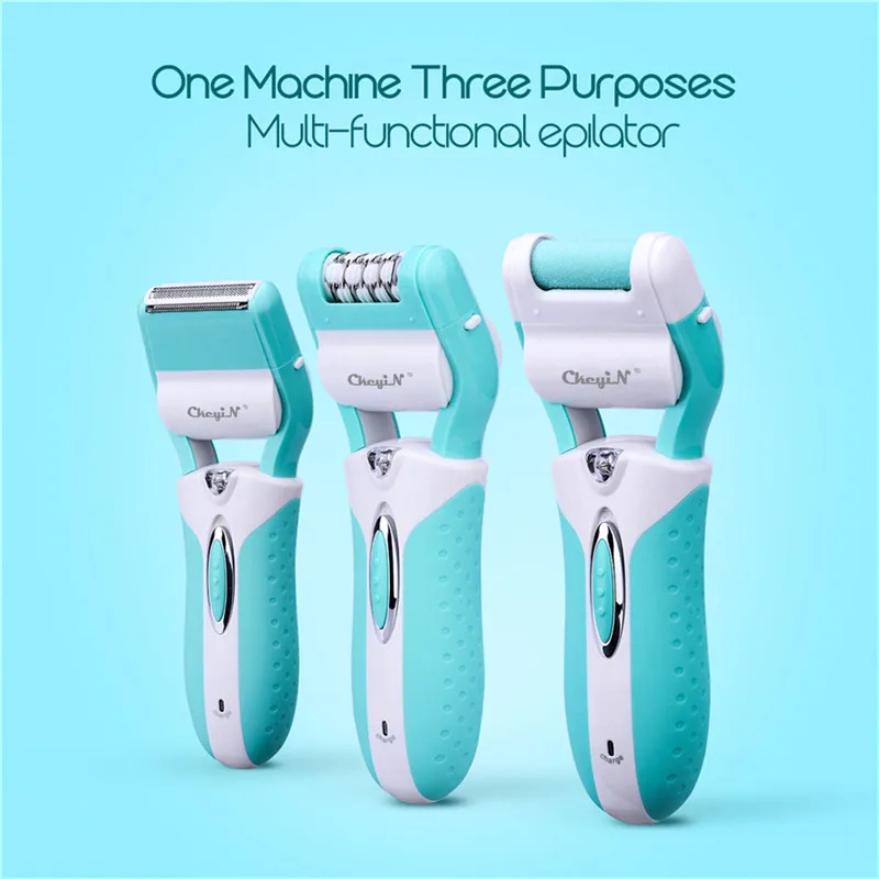 Depilação de Barbear Aparador de Barbear 3 em 1 Lady Shaver Depilador Elétrico Feminino Trimmer Biquíni Corpo 220-240 v 6 Depiladores