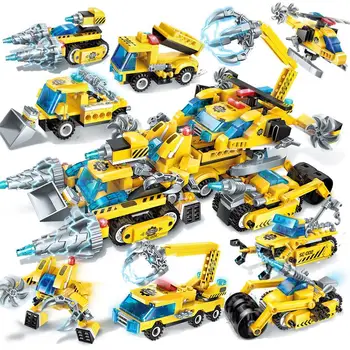 

Technic car City fire station Building Blocks Lengend of Chariot 8in1 Speed Shadow Chariot City engineeringset Toys for Children