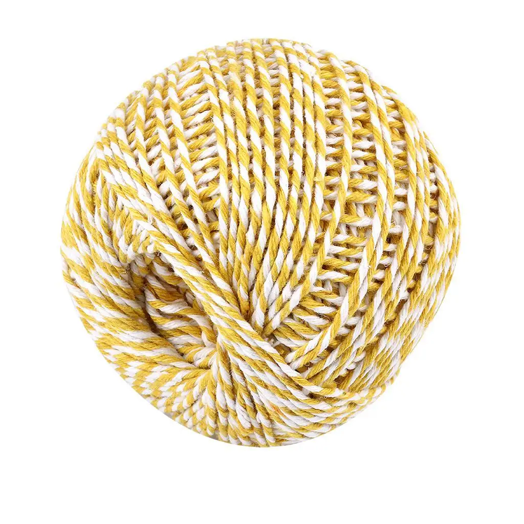 100M Two Styles natural cotton Bakers Twine rope rustic Dream catchers Bohemian wedding decor handmade accessories F1 - Цвет: F