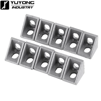 

100pcs/lot 20 series 90 degree corner bracket 20*20*17mm for v-slot aluminum extrusions profile