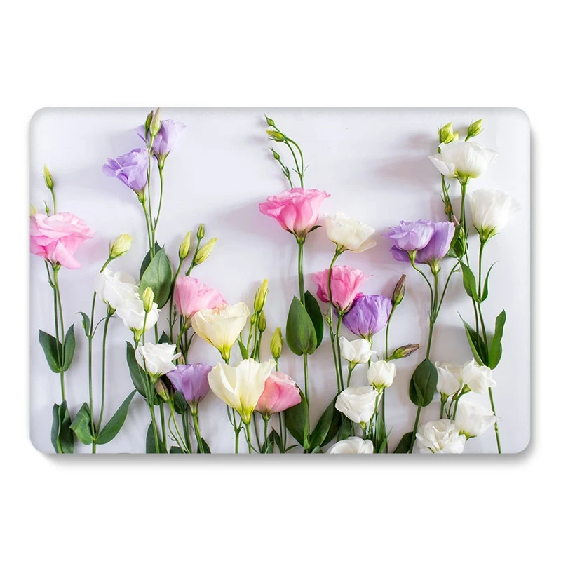 Floral Case for Macbook Air 13 A1466 A1932 Clear Cover for Mac book Pro 13.3'' A1708 Case for Macbook Air Pro Retina 11 12 13 15