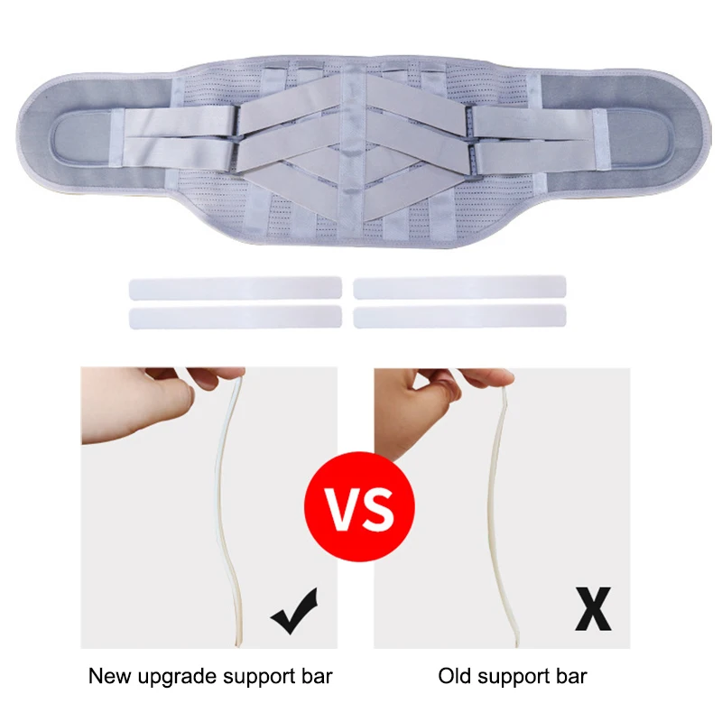 Поясной ремень медицинский эластичный корсет для мужчин и женщин ортопедическая поза корректор фиксатор для поясничного отдела поясной ремень с 4 шт. ABS поддержка бар