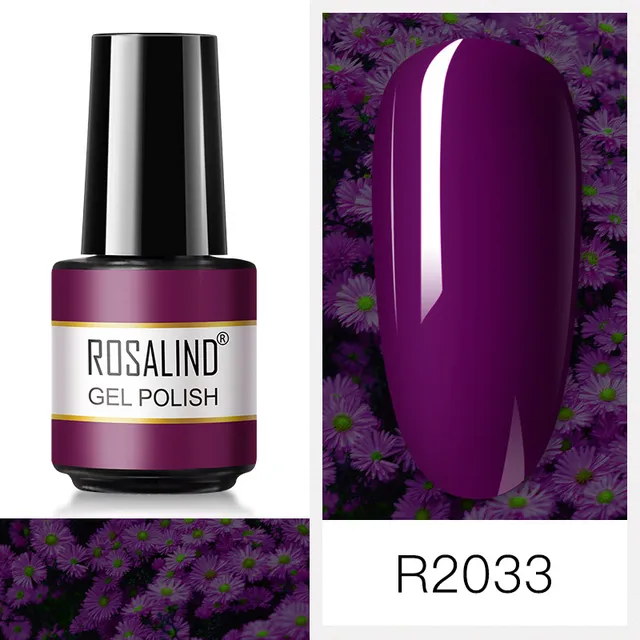 ROSALIND Nail Art 7ML Gel Polish 80 Color For Manicure Design UV Nail Polish Gel Lacquer Soak Off Semi Permanent Gel Nail Polish RAR2033