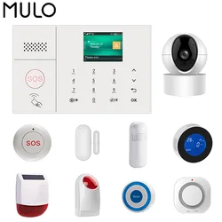 TUYA WiFi GSM Home Security Alarm Host 433MHZ Wireless Burglar Motion Detector Smart Life APP Control Fire Smoke Detector