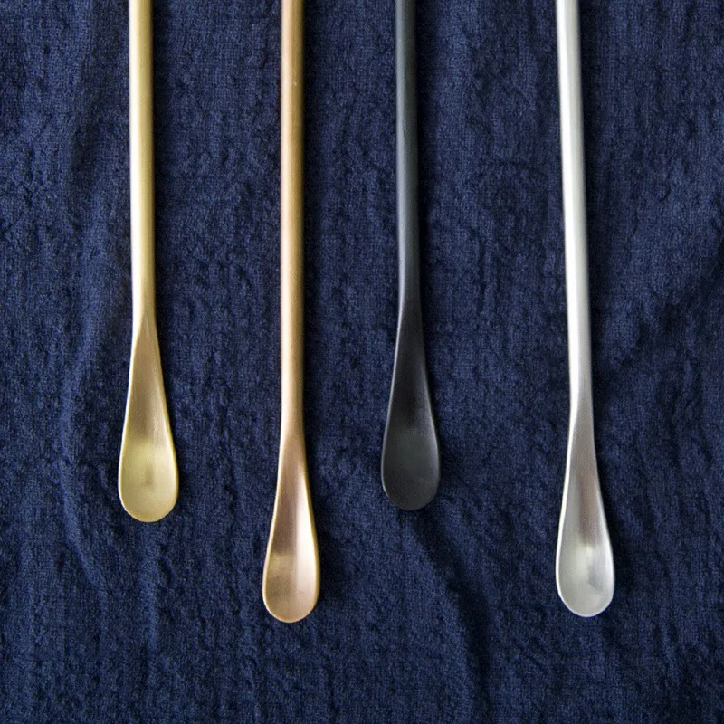 304 stainless steel stir bar japanese style mirror coffee spoon
