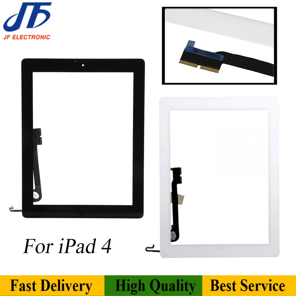 5 шт./лот для iPad 2/3/4 5 кодирующий преобразователь сенсорного экрана в сборе с кнопкой домой гибкий кабель для iPad воздуха в сборе