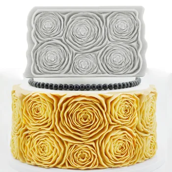 

Rose Peony Flowers 3D Stereo Silicone Mold Cake Decorating Tool Fondant Cake Lace Shaping Mold DIY Chocolate Cakes Baking Mould