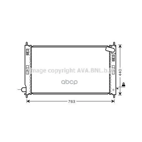 Радиатор Mitsubishi Lancer 1.5-2.0 08- Ava Mta2207 Ava арт. MTA2207