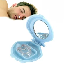 1pc ronquidos solución Anti ronquidos dispositivos anulador de ronquidos respiraderos para la nariz Nasal dilatadores para dormir mejor ayuda para dormir con la bandeja