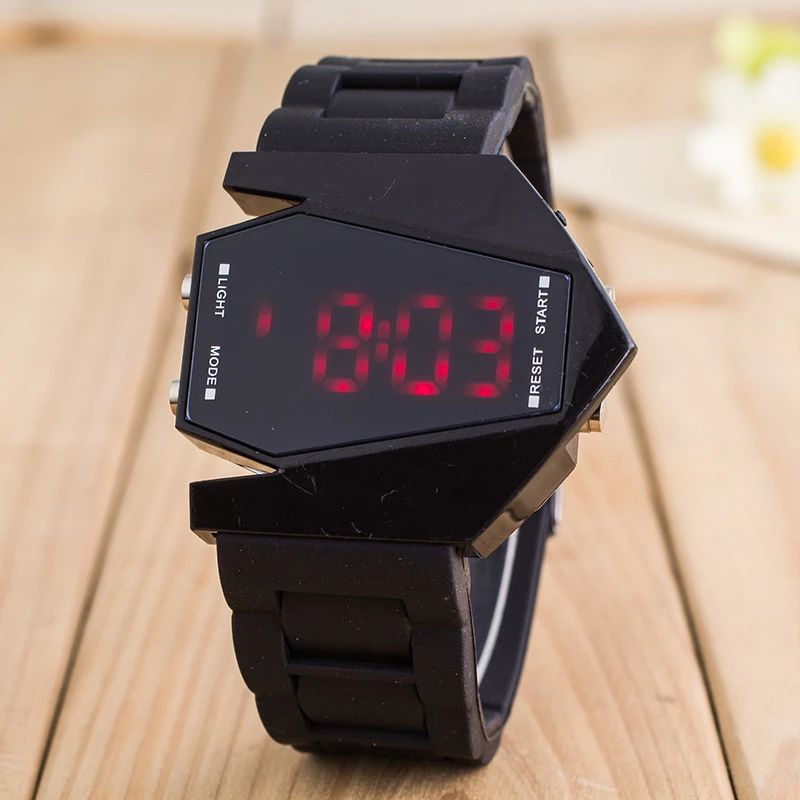 Military Student Watch Aircraft Model Children's Watches Boys Electronic Digital Clock Sports Kids Date ( For 8-15 year Child ) afbeelding