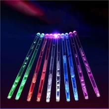 BATESMUSIC composto Macromolecular Coxa Brilhante Levou Luz Instrumento de Percussão Baquetas Acessórios Luminosos para Tambor(China)