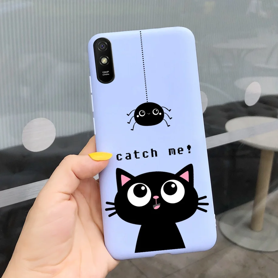 phone pouch bag For xiaomi redmi 9A 9AT 9i Case Silicone Fashion Pattern Phone Cover For Xiomi Redmi 9A Soft Touch TPU Case Redmi9a Fundas 6.53" smartphone pouch