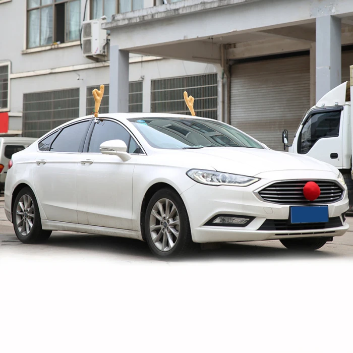 Оленьи рога с колокольчиком красный нос мяч автомобиль грузовик рождественские украшения C44