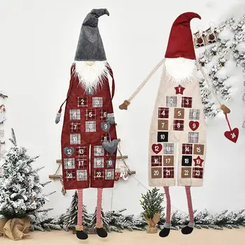 

Christmas Decorations Calendar Lovely Gnome Santa Claus Wall Calendar Family Countdown Advent Calendar Wall Decor Calendars