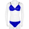 12 Colors Mens Sissy Lingerie Set Shiny Metallic Panties PVC Ruffled Spaghetti Strap Bra Top with Briefs Bikini Underwear 6