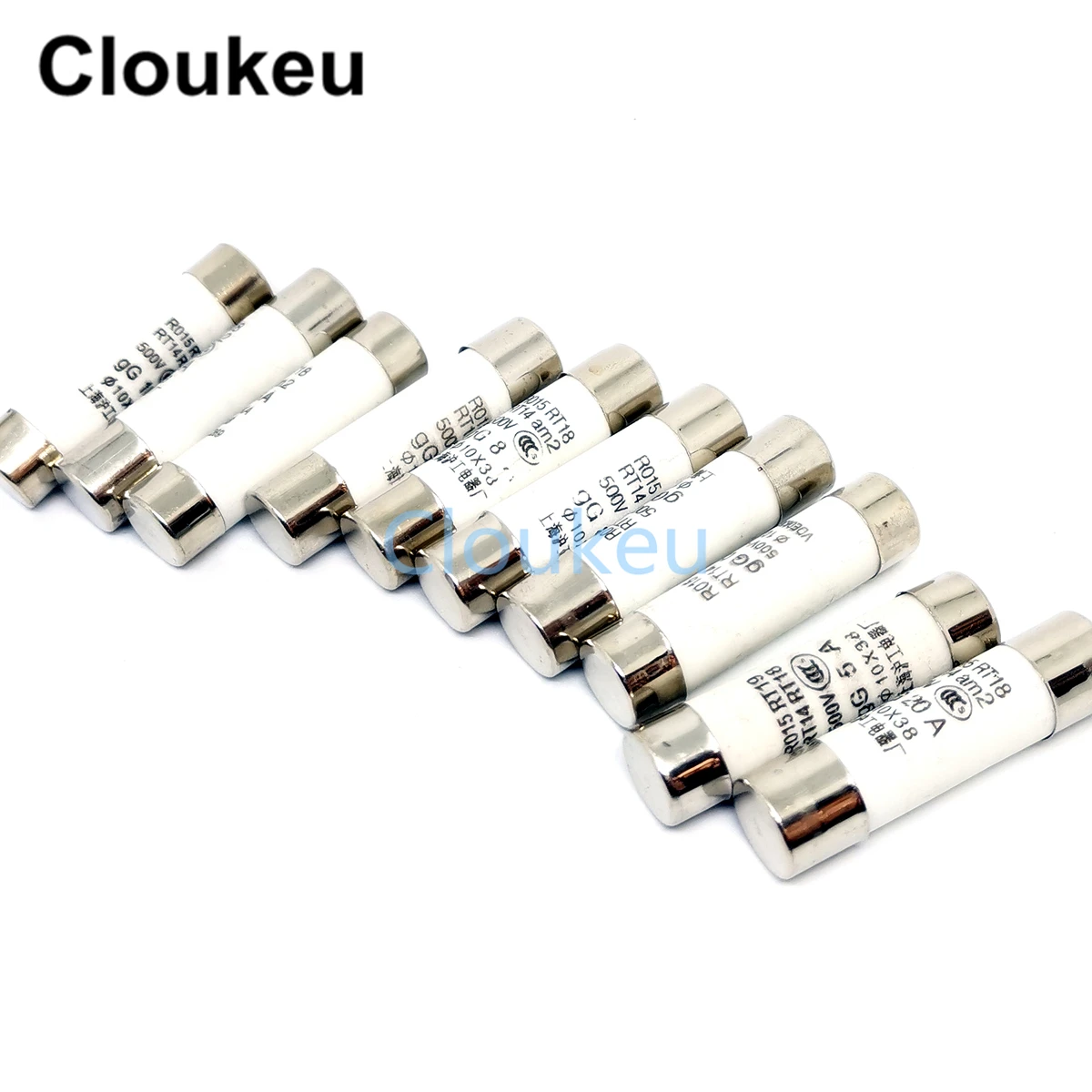 5 pcs 10mm x 38mm 380V 4A fusible cilíndrico Enlaces