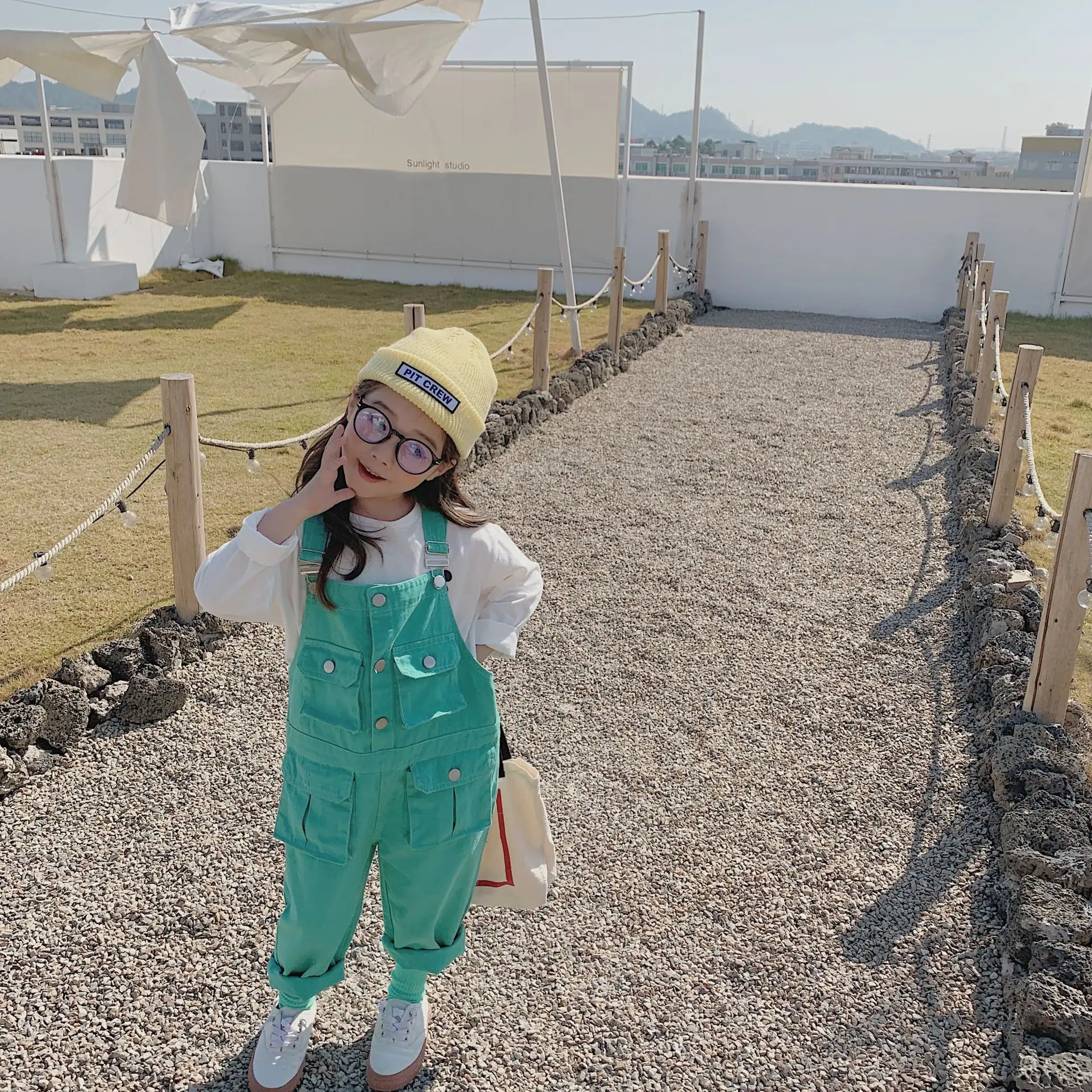 

XINI MOMMY 2020 Spring Autumn Overalls girl pants kids pants toddler girl pants boys pants Full Length girls pants Y81