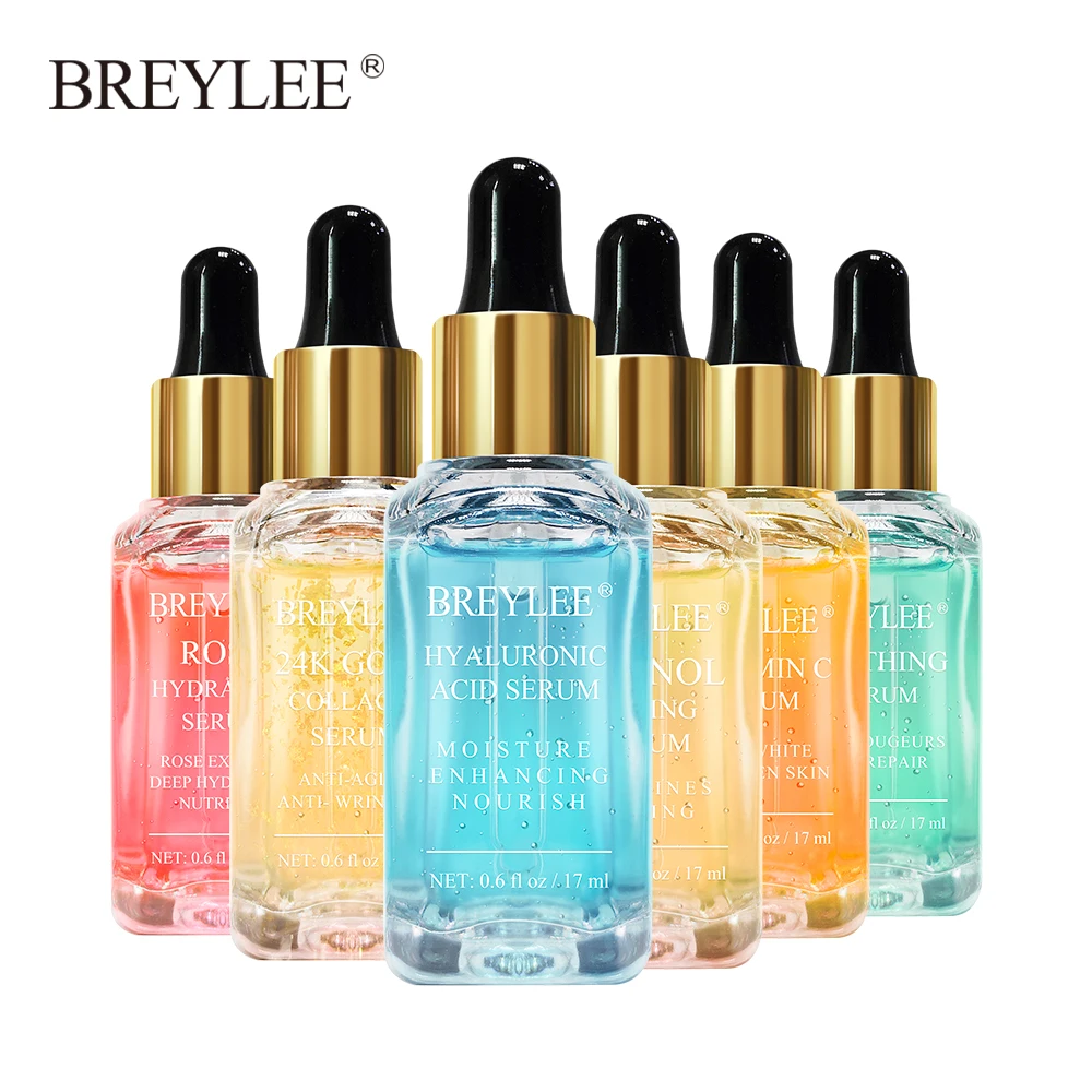 Сыворотка для лица BREYLEE эфирное масло коллаген 24K Gold гиалуроновая кислота влажный