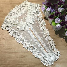 Изысканный кружевной воротник для домашнего шитья DIY аксессуары для одежды Ткань для шитья Цветочная отделка воротник для шеи