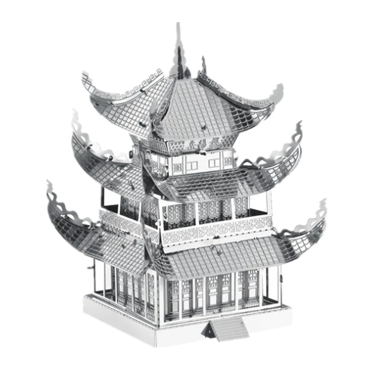 MMZ модель nanyuan 3D металлическая головоломка Yueyang башня китайская Архитектура DIY Сборные модели наборы лазерная резка головоломка игрушка подарок