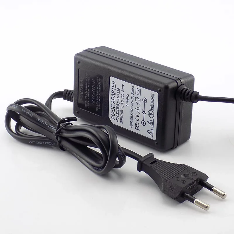 AC 100 220V к DC Регулируемый адаптер 3 12V 2.0A CCTV камера питания Универсальное зарядное