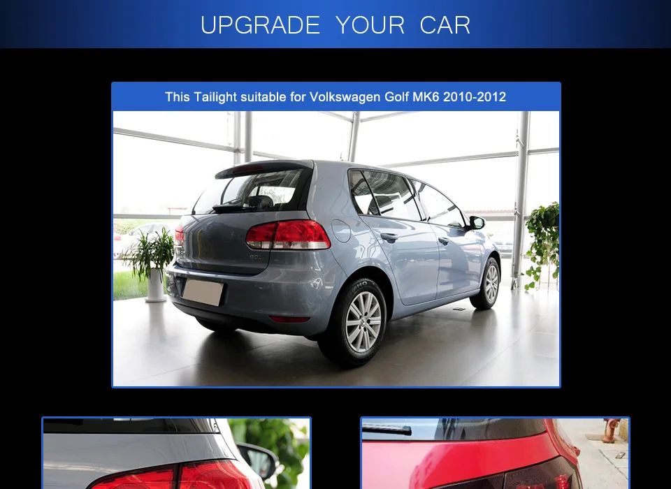 Автомобильный стильный задний светильник для Volkswagen Golf 6 Golf6 MK6, светодиодный задний светильник для R20, для MK6, задний светильник с дизайном Plug and Play