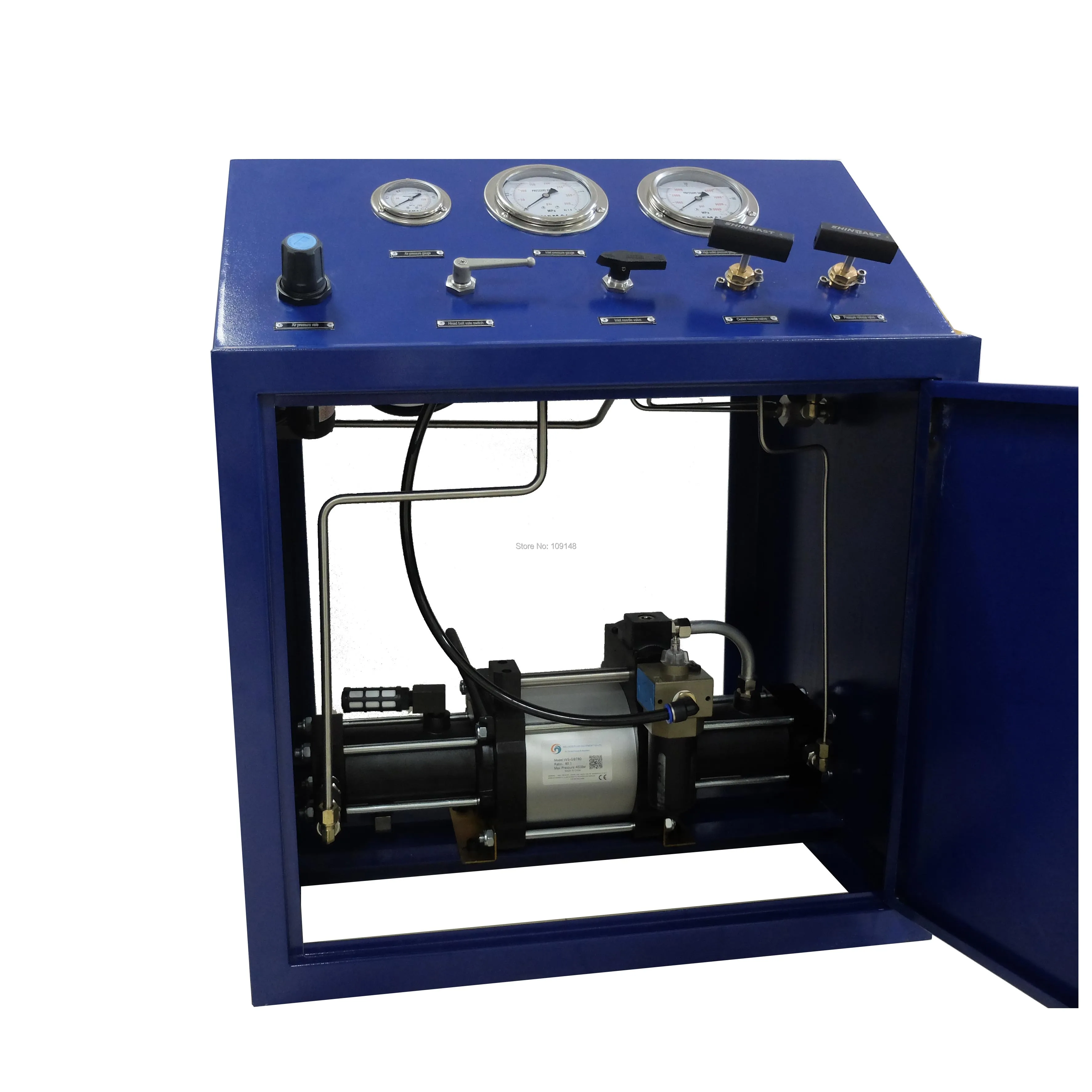 

Free shipping Wellness Model:WS-GBT40 20-32 Mpa double stage CNG or nitrogen pneumatic pressure system for CNG car refilling