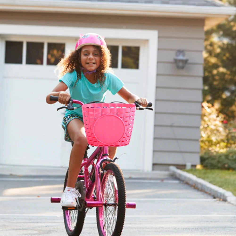 Child Bicycle Basket Tricycle Scooter Handlebar Plastic Storage Fr Children Bike 