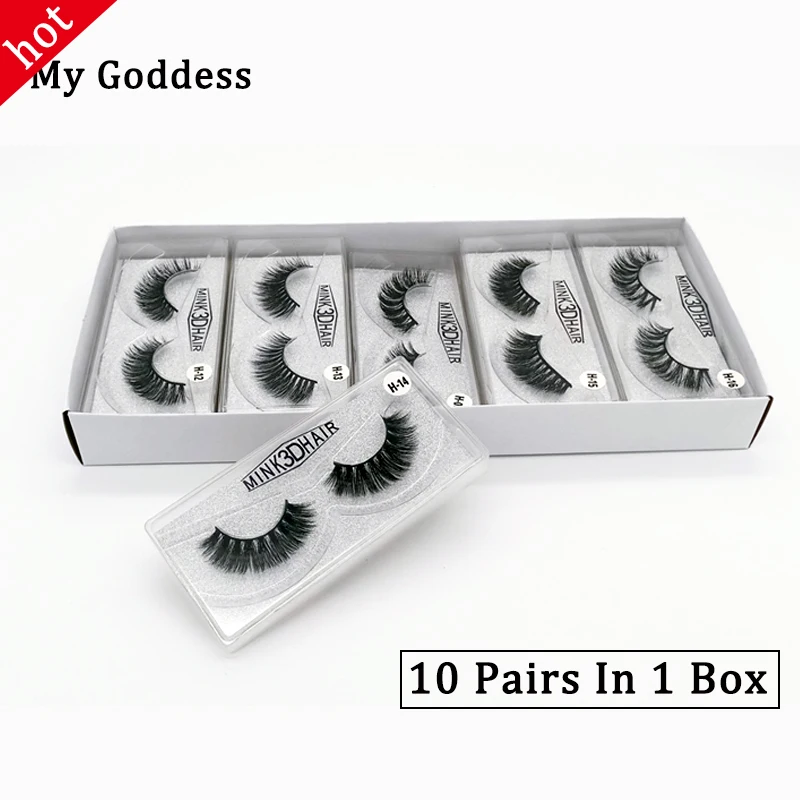 

Mink 3D 10mm-18mm Mink Lashes 100% Cruelty free Handmade Full Strip Lashes Soft False Eyelashes Makeup Lashes 1/10/20 pairs