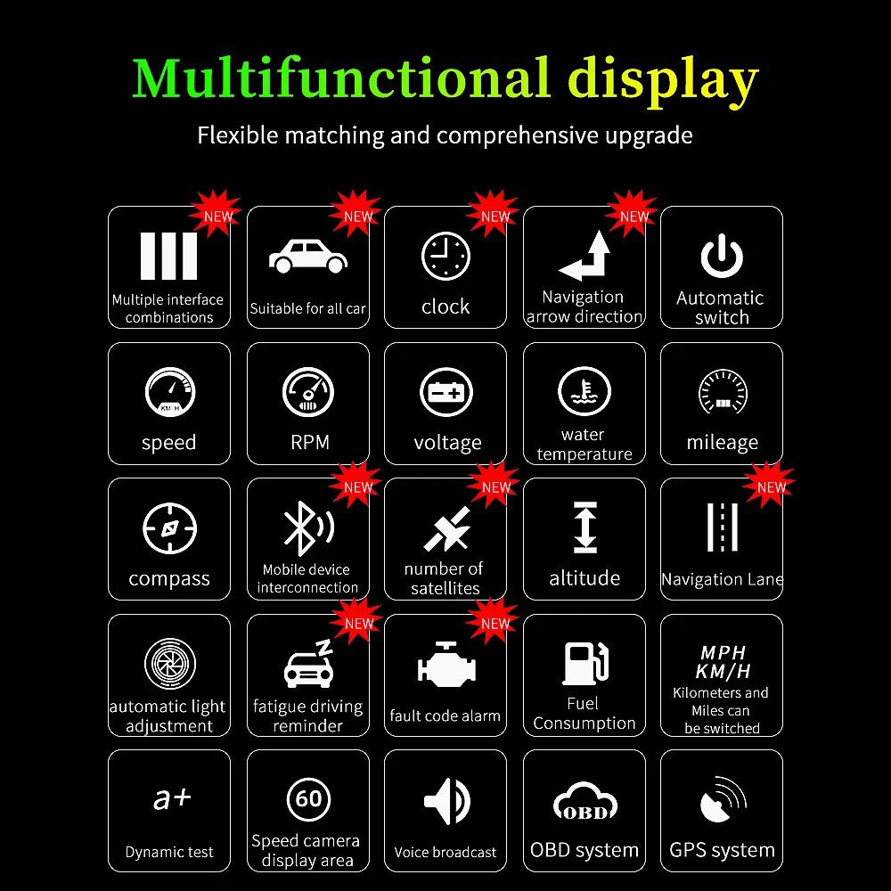 HUD ׺ Q10 ڵ  ÷ , º ǻ  , OBD OBD2 ڵ GPS ͺ  ӵ