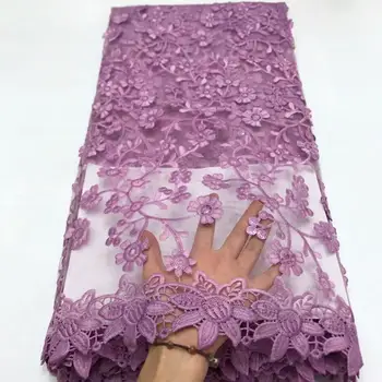 

2020 Sequin Lace Fabric Mesh Purple Color African Embroidery Sequence Nigerian French Party Latest High Quality Tulle Hot Sale