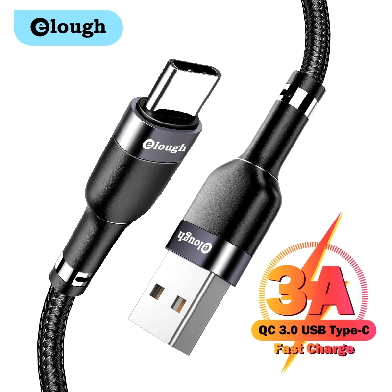 USB Type C Cable 3A Fast Charging For Xiaomi Redmi Poco x3 Samsung S20 S21 Mobile Phone 3m