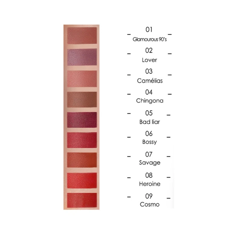 Matte Lipstick Waterproof Long Lasting Brighten Lip Tone Velvet Lipstick Lip Tint Makeup Maquiagem