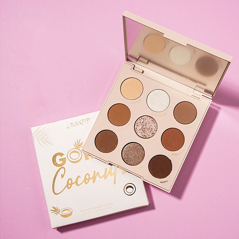 Палитра теней Colourpop с блестками и матовым покрытием 9 цветов| |