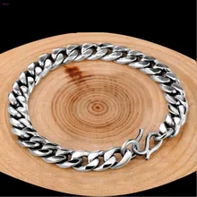 Lovers' глянцевый браслет S925 чистого серебра для мужчин и женщин, Мужской Ретро тайский серебряный браслет для мужчин и женщин