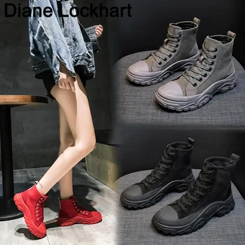 

Hot New Autumn Winter Shoes New Women Platform Boots Fashion Keep warm Women's Boots Brand Woman Ankle Botas Combat boots